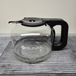 Genuine Bunn Drip-Free Carafe 10 Cup OEM Replacement Glass Coffee Pot, Black